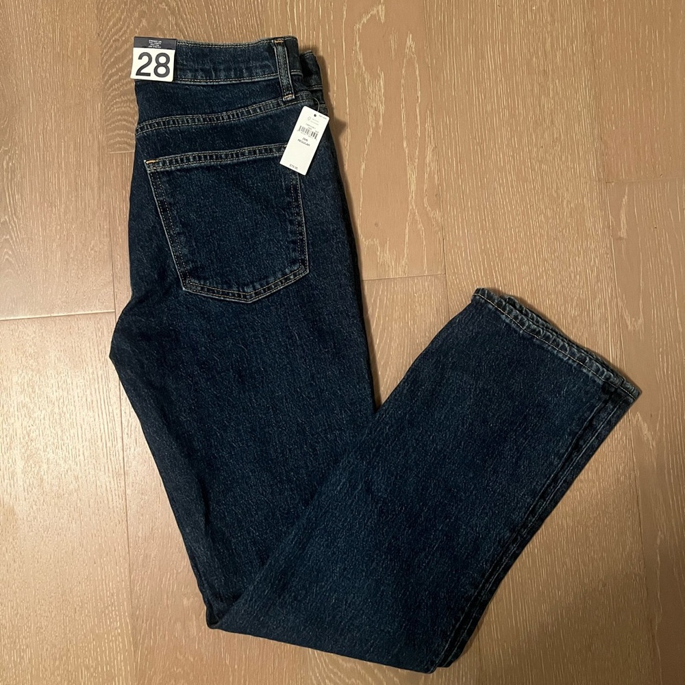 Gap Women’s Straight Leg High-Rise Full-Length Jeans – Low Stretch - Size 28